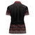 Maori Taniko Patterns Women Polo Shirt Brown Niho Taniwha Mix Paatiki Motifs