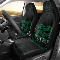 Maori Taniko Patterns Car Seat Cover Pounamu Niho Taniwha Mix Paatiki Motifs