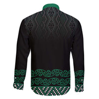 Maori Taniko Patterns Family Matching Long Sleeve Bodycon Dress and Hawaiian Shirt Pounamu Niho Taniwha Mix Paatiki Motifs