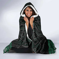 Maori Taniko Patterns Hooded Blanket Pounamu Niho Taniwha Mix Paatiki Motifs