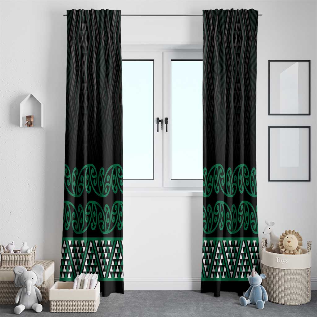 Maori Taniko Patterns Window Curtain Pounamu Niho Taniwha Mix Paatiki Motifs
