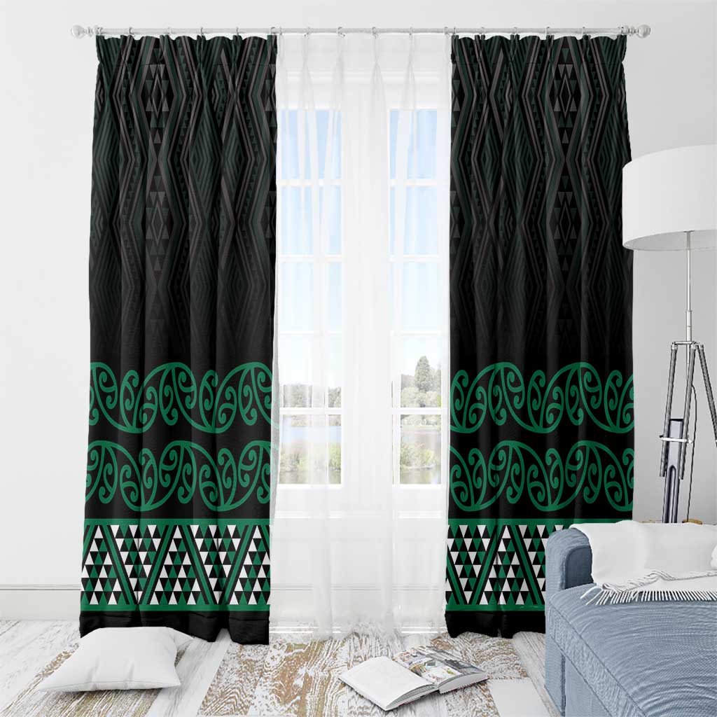 Maori Taniko Patterns Window Curtain Pounamu Niho Taniwha Mix Paatiki Motifs