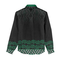 Maori Taniko Patterns Women Casual Shirt Pounamu Niho Taniwha Mix Paatiki Motifs