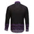 Maori Taniko Patterns Family Matching Off Shoulder Short Dress and Hawaiian Shirt Purple Niho Taniwha Mix Paatiki Motifs