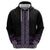 Maori Taniko Patterns Hoodie Purple Niho Taniwha Mix Paatiki Motifs