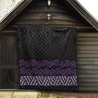 Maori Taniko Patterns Quilt Purple Niho Taniwha Mix Paatiki Motifs
