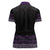Maori Taniko Patterns Women Polo Shirt Purple Niho Taniwha Mix Paatiki Motifs