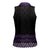 Maori Taniko Patterns Women Sleeveless Polo Shirt Purple Niho Taniwha Mix Paatiki Motifs