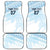 Fiji Rugby Custom Kaiviti Masi Car Mats Turquoise - Polynesian Pride