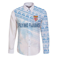 Fiji Rugby Custom Kaiviti Masi Family Matching Long Sleeve Bodycon Dress and Hawaiian Shirt Turquoise - Polynesian Pride