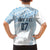 Fiji Rugby Custom Kaiviti Masi Family Matching Summer Maxi Dress and Hawaiian Shirt Turquoise - Polynesian Pride
