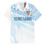 Fiji Rugby Custom Kaiviti Masi Family Matching Summer Maxi Dress and Hawaiian Shirt Turquoise - Polynesian Pride