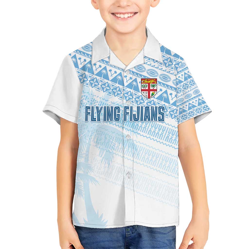 Fiji Rugby Custom Kaiviti Masi Family Matching Summer Maxi Dress and Hawaiian Shirt Turquoise - Polynesian Pride