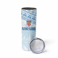 Fiji Rugby Custom Kaiviti Masi Skinny Tumbler Turquoise LT7 - Polynesian Pride