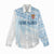 Fiji Rugby Custom Kaiviti Masi Women Casual Shirt Turquoise - Polynesian Pride