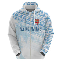Fiji Rugby Custom Kaiviti Masi Zip Hoodie Turquoise LT7 - Polynesian Pride