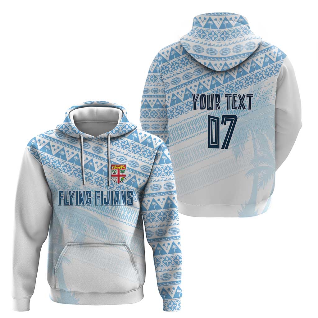 Fiji Rugby Custom Kaiviti Masi Zip Hoodie Turquoise LT7 - Polynesian Pride
