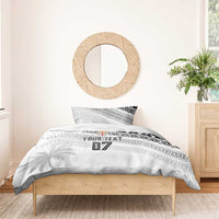 Fiji Rugby Custom Kaiviti Masi Bedding Set Black - Polynesian Pride