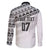Fiji Rugby Custom Kaiviti Masi Family Matching Off Shoulder Short Dress and Hawaiian Shirt Black - Polynesian Pride