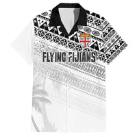 Fiji Rugby Custom Kaiviti Masi Family Matching Short Sleeve Bodycon Dress and Hawaiian Shirt Black - Polynesian Pride