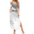 Fiji Rugby Custom Kaiviti Masi Family Matching Summer Maxi Dress and Hawaiian Shirt Black - Polynesian Pride