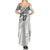 Fiji Rugby Custom Kaiviti Masi Family Matching Summer Maxi Dress and Hawaiian Shirt Black - Polynesian Pride
