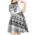 Fiji Rugby Custom Kaiviti Masi Kid Short Sleeve Dress Black - Polynesian Pride
