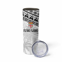 Fiji Rugby Custom Kaiviti Masi Skinny Tumbler Black LT7 - Polynesian Pride