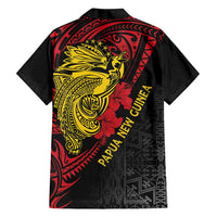 Papua New Guinea 49th Independence Day Family Matching Tank Maxi Dress and Hawaiian Shirt Motuan Revareva Bird-of-Paradise