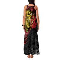 Papua New Guinea 49th Independence Day Family Matching Tank Maxi Dress and Hawaiian Shirt Motuan Revareva Bird-of-Paradise