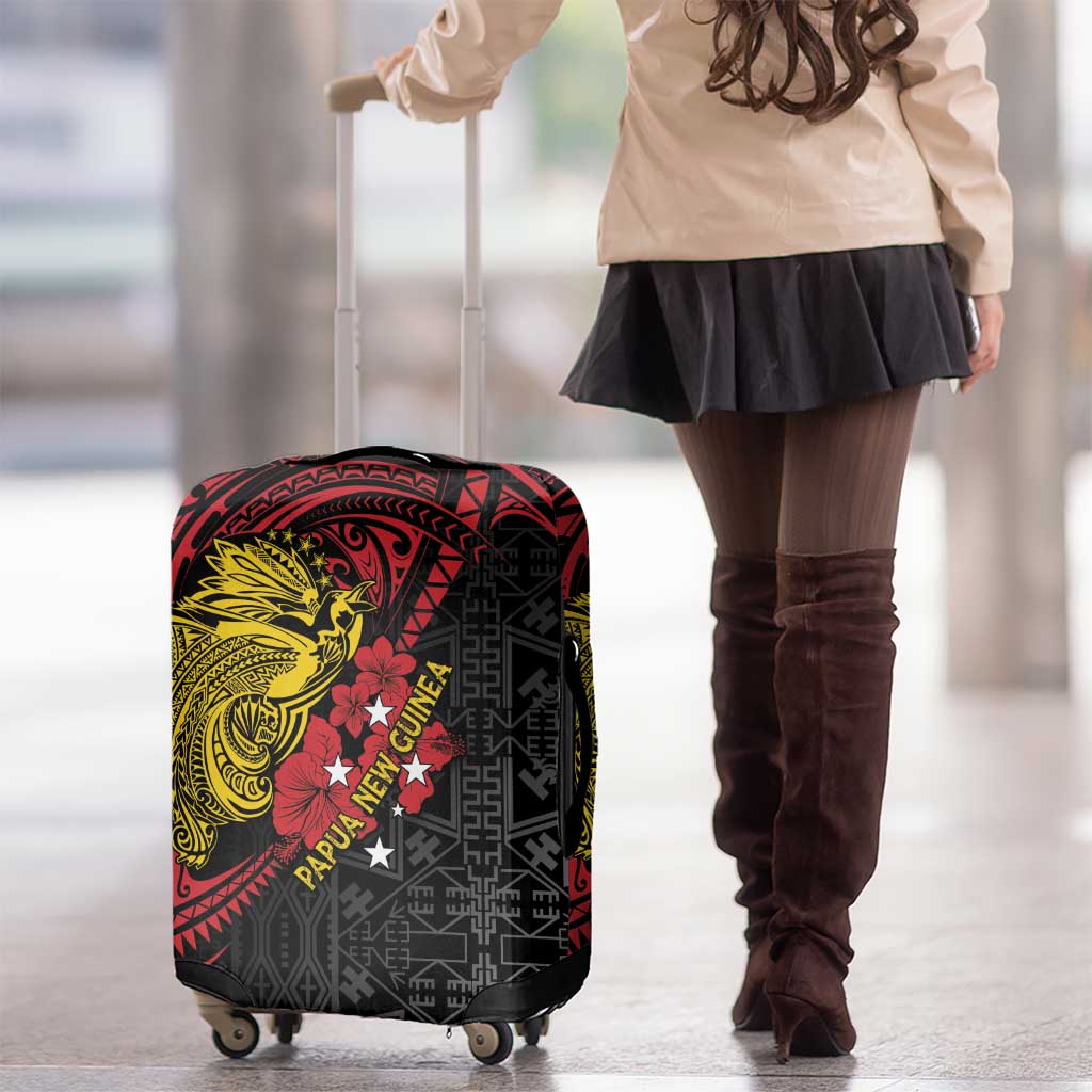 Papua New Guinea 49th Independence Day Luggage Cover Motuan Revareva Bird-of-Paradise
