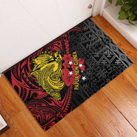 Papua New Guinea 49th Independence Day Rubber Doormat Motuan Revareva Bird-of-Paradise