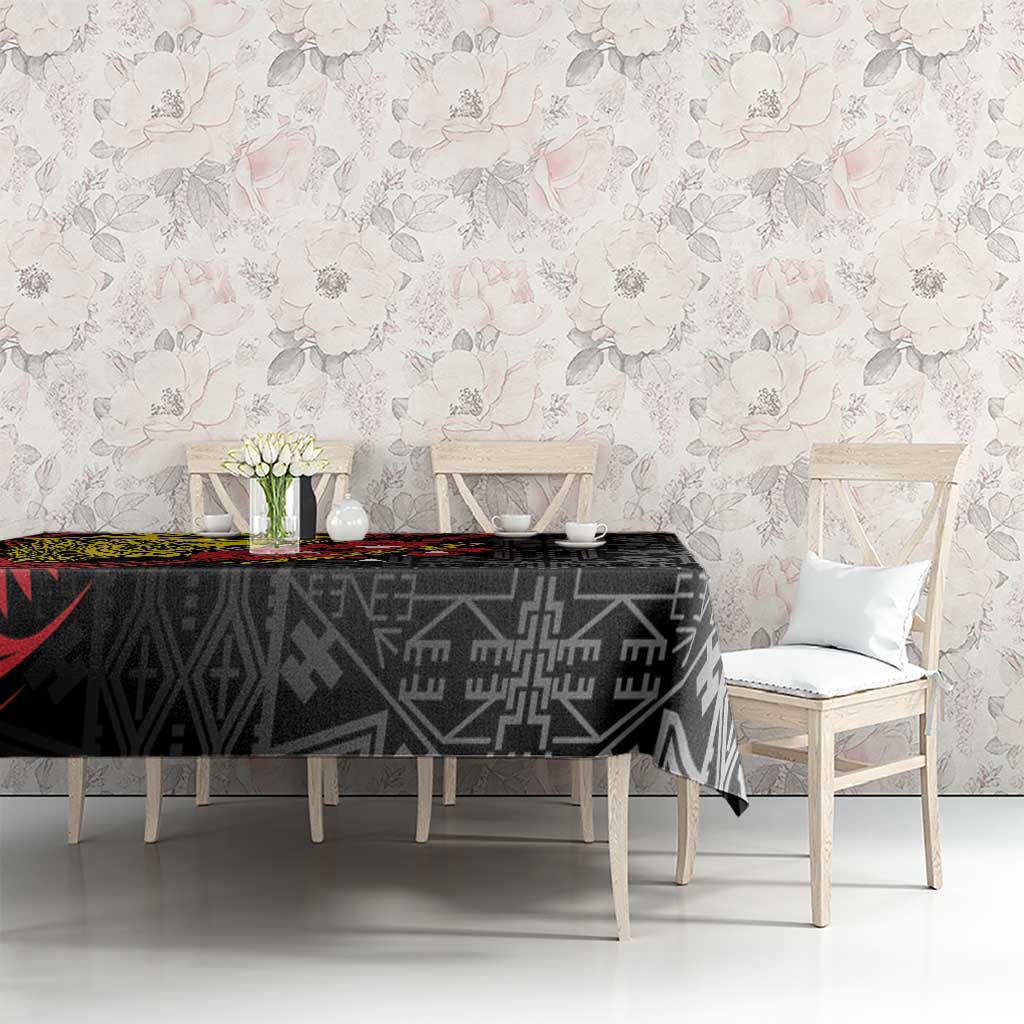 Papua New Guinea 49th Independence Day Tablecloth Motuan Revareva Bird-of-Paradise