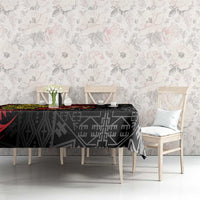 Papua New Guinea 49th Independence Day Tablecloth Motuan Revareva Bird-of-Paradise