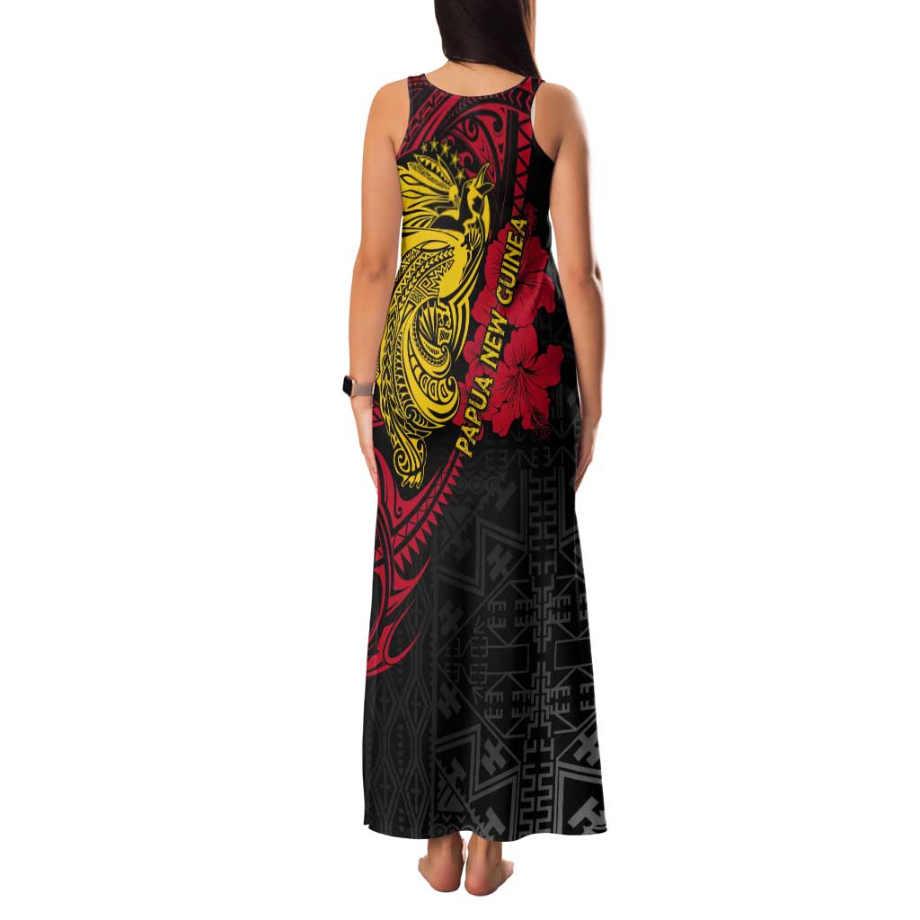 Papua New Guinea 49th Independence Day Tank Maxi Dress Motuan Revareva Bird-of-Paradise