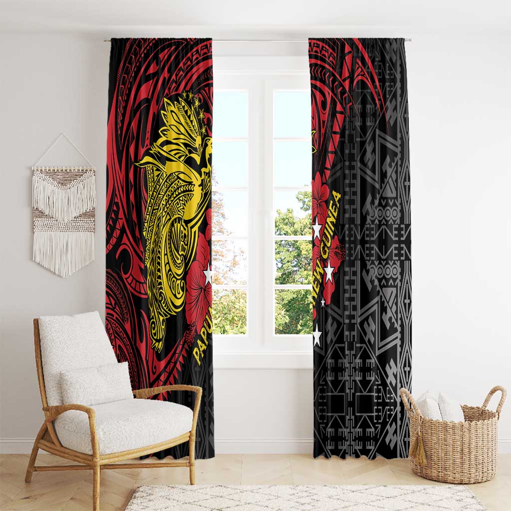 Papua New Guinea 49th Independence Day Window Curtain Motuan Revareva Bird-of-Paradise