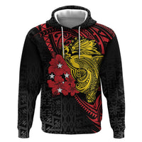 Papua New Guinea 49th Independence Day Zip Hoodie Motuan Revareva Bird-of-Paradise