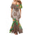 Polynesia Family Matching Mermaid Dress and Hawaiian Shirt Sharks Duo Tropical Brown