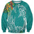 Polynesia Sweatshirt Sharks Duo Tropical Teal
