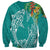 Polynesia Sweatshirt Sharks Duo Tropical Teal