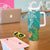 Polynesia Tumbler With Handle Sharks Duo Tropical Teal