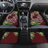 Polynesia Car Mats Sharks Duo Tropical Oxblood