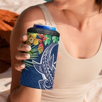 Polynesia 4 in 1 Can Cooler Tumbler Sharks Duo Tropical Navy