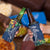 Polynesia 4 in 1 Can Cooler Tumbler Sharks Duo Tropical Navy