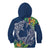 Polynesia Kid Hoodie Sharks Duo Tropical Navy
