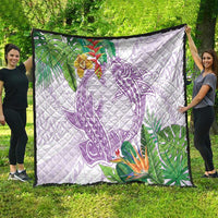 Polynesia Quilt Sharks Duo Tropical Lavender