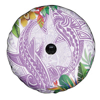 Polynesia Spare Tire Cover Sharks Duo Tropical Lavender