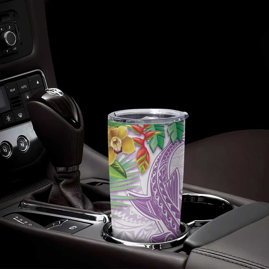 Polynesia Tumbler Cup Sharks Duo Tropical Lavender