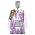Polynesia Wearable Blanket Hoodie Sharks Duo Tropical Lavender