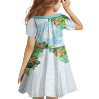 Polynesia Family Matching Tank Maxi Dress and Hawaiian Shirt Sharks Duo Tropical Turquoise LT7 - Polynesian Pride